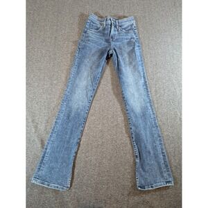 Express Jeans Womens 0 R Boot Cut Mid Rise Medium Wash Skyscraper Stretch 26x31